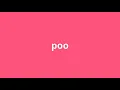 what is the meaning of poo