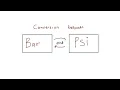Conversion of bar to psi and psi to bar