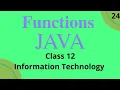 functions in java class 12 Information Technology term 2 Saral Programming