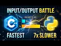 Which Is Faster for Input Output C vs Python