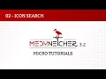 Medu Netcher 3 2 Micro-Tutorials 02 - Icon search