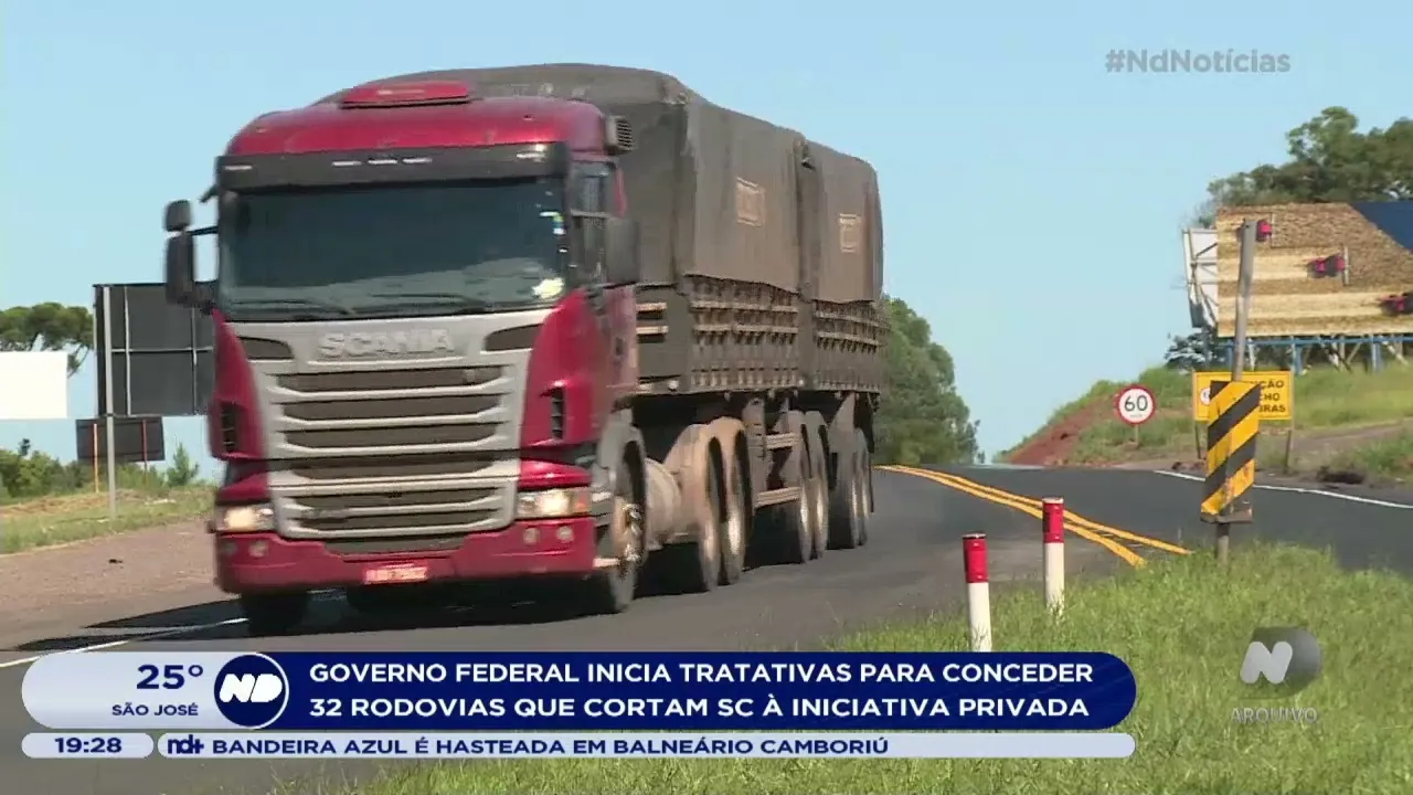 Governo Federal inicia tratativas para conceder 32 rodovias que cortam SC à iniciativa privada