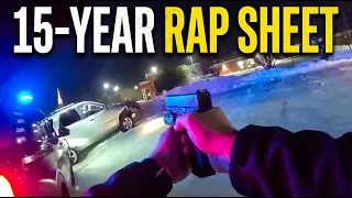 Police Chase in a WINTER STORM & Fleeing Suspects on Active Probation