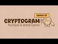 Cryptogram Number Word Game by Smartronic IOS Gameplay
