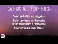 David Guetta, Felix Da Housecat, Kittin - Silver Screen (Shower Scene) (Lyrics) | Music Crush