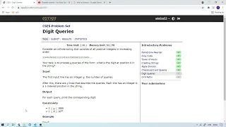 CSES FI PYTHON Digit Queries
