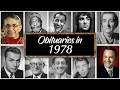 Obituary in 1978 Famous Faces We ve Lost in 1978