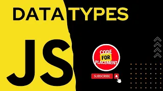 Data Types in JavaScript I Complete JavaScript Tutorial Series Lecture 4