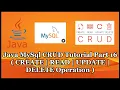 Java MySql CRUD Tutorial Part 16