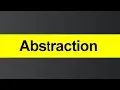What is Abstraction Hindi