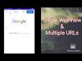 Loading multiple URLs in single WebView WebView Implementation with Progress Website to App