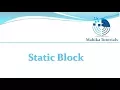 Core Java 31 - Static Block