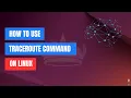 How to Use the traceroute Command on Linux
