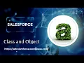 Class Object Salesforce Development