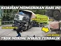Lagu Sport Jantung ❤️ !!! Detik-detik 2 Ban Meledak Sekaligus, Truk Nyaris Terguling di Sitinjau Lauik