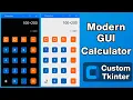 Python Modern GUI Calculator with Theme Custom Tkinter Tutorial Part 1 UI Design