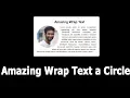 Amazing Wrap Text A Circle Html and Css