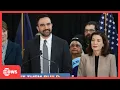 FULL URGENT BRIEFING Hochul Mamdani James Take On Trump Over Migrant Kids AC15