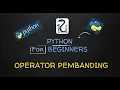 Pemrogaman Python 16 Operator Pembanding