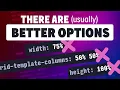 The problem with percentages in CSS