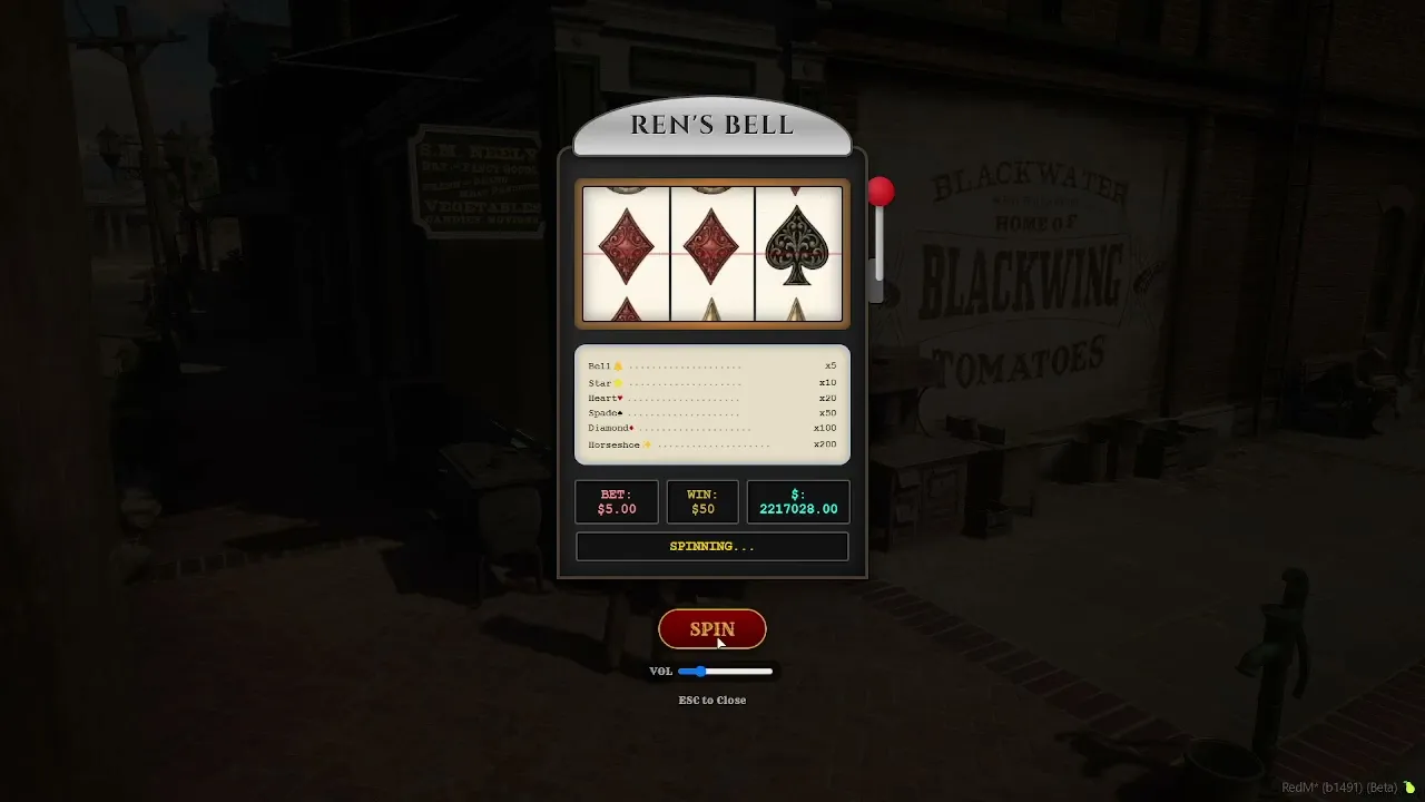 [VORP] Ren's Bell - Classic Slot Machine