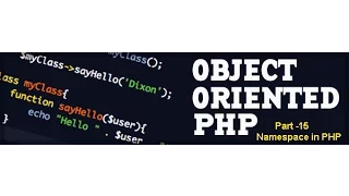 OOPS concepts in PHP Namespace in PHP Part-15