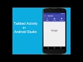 Tabbed Activity in Android Studio