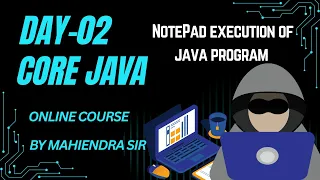 Hello world program NotePad Java