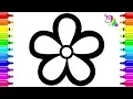 Coloring 8 Flowers Painting and Drawing