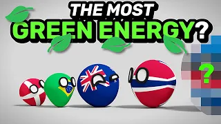 COUNTRIES SCALED BY RENEWABLE ENERGY | Countryballs Animation