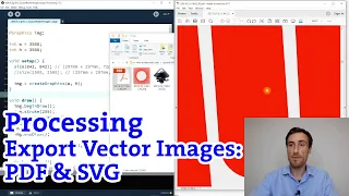 EXPORT VECTOR IMAGES PDF and SVG Part 3 Processing tutorial Creative Coding
