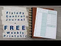 My Flylady Control Journal Home Binder FREE PRINTABLE