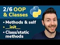 OOP Classes in Python Methods Self Init Classmethod and Staticmethod