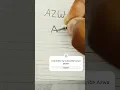 Azwa name logo brand #art #logo #drawing