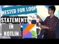 kotlin Tutorial for Android developers How to implement Nested For loop