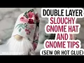 Floral Gnome Floppy Hat Gnome Slouchy Hat Gnome Cotton Gnome Hat Gnome Pattern DIY Gnome