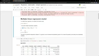 python - multiple regression with statsmodels