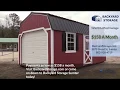Lofted Garage Shed 12x20