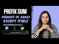 Product of Array Except Self Brute Force to Optimized Approach Prefix Suffix Trick C Java