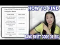 BANK SWIFT CODE OR BIC