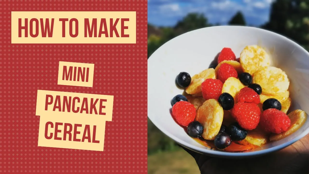 How to make - Mini Pancake Cereal 🥞