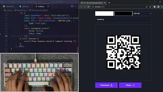 ASMR Programming - JavaScript QR Code Generator