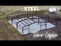 Here s How To Build A 40x60 Steel Building In 6 minutes