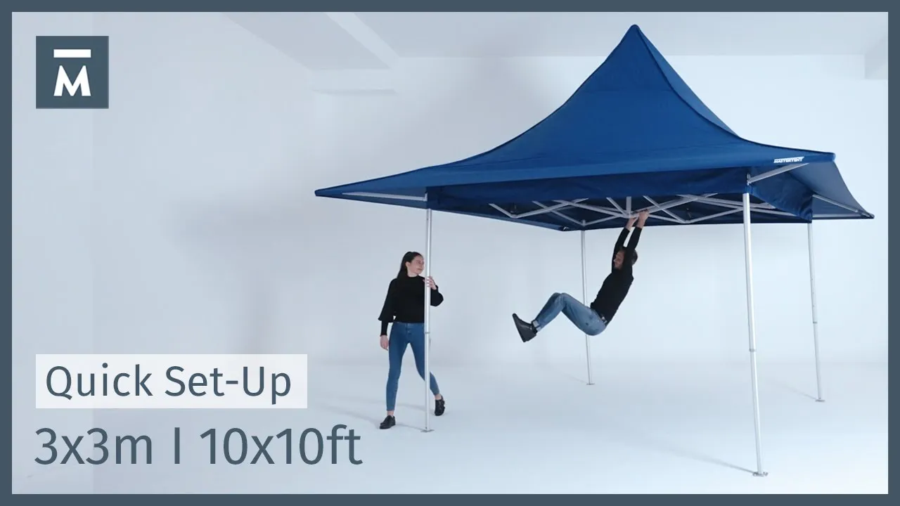 Mastertent — MASTER TENT - Easy-Up Pop-Up Tent Demonstration (YouTube video ad)