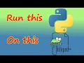 How to run python from Notepad