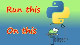 How to run python from Notepad
