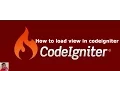 How to load view in codeigniter step by step codeigniter 3