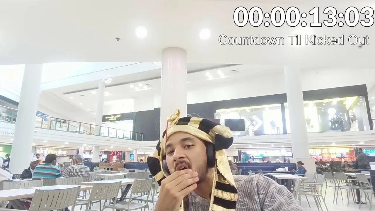 Playing Video Games in a Mall