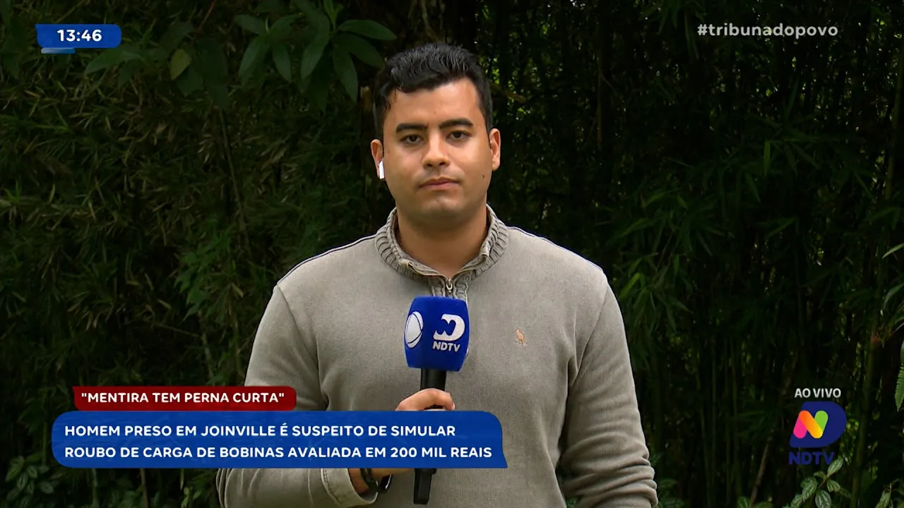 Mentira desvendada: homem simula roubo de carga e é preso em Joinville