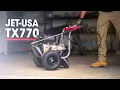 Jet-USA TX770 High Pressure Cleaner in action